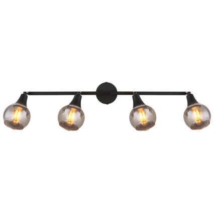 Globo - Reflektorska lampa 4xE14/40W/230V crno