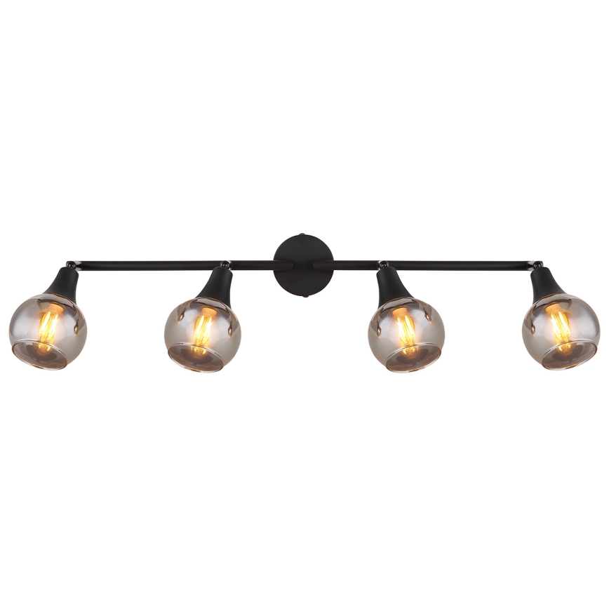 Globo - Reflektorska lampa 4xE14/40W/230V crno