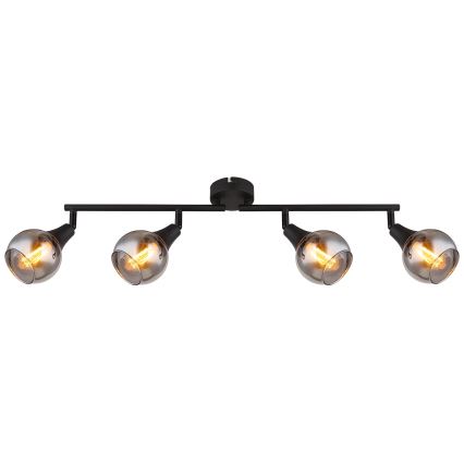 Globo - Reflektorska lampa 4xE14/40W/230V crno