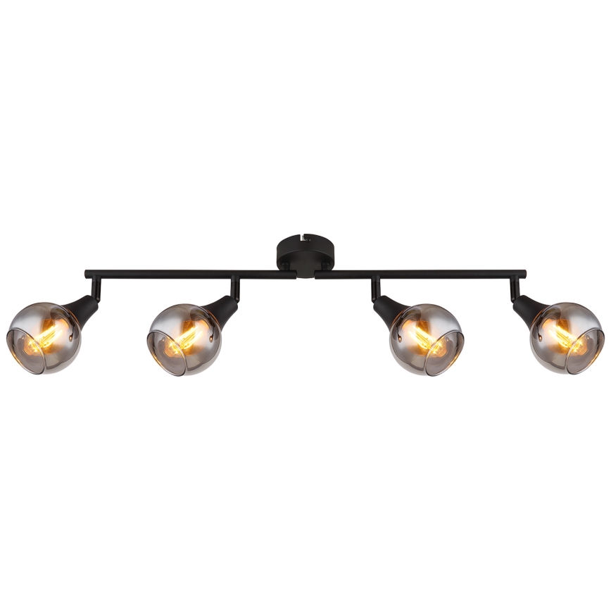 Globo - Reflektorska lampa 4xE14/40W/230V crno