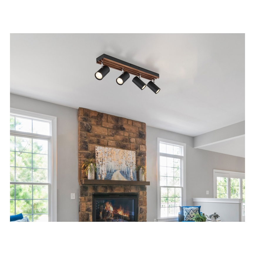 Globo - spot svetiljka 4xGU10/25W/230V crna