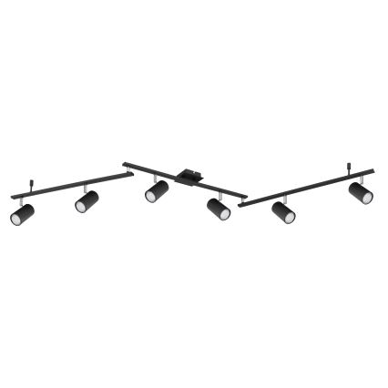 Globo - Reflektorska lampa 6xGU10/35W/230V crno