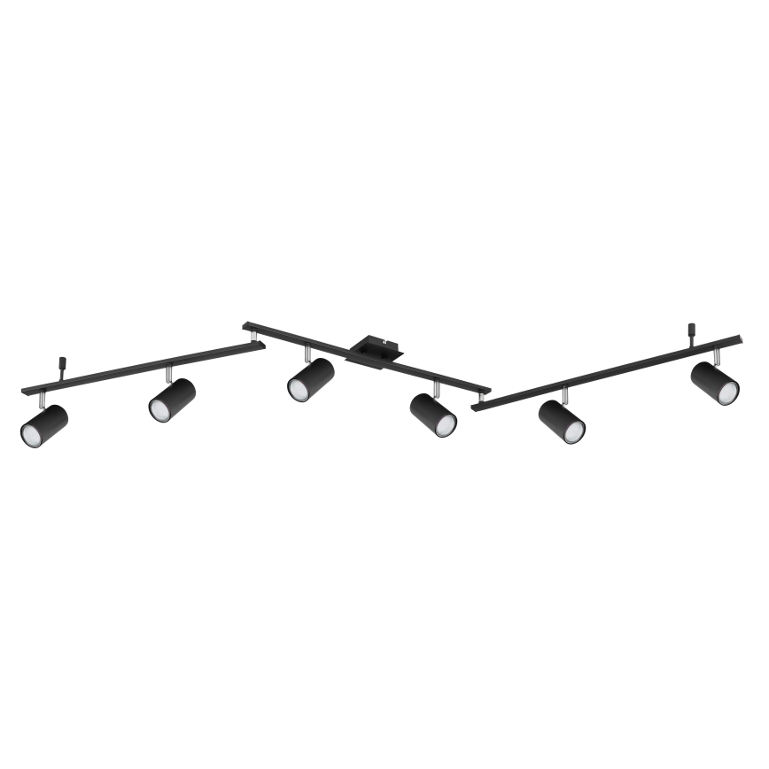 Globo - Reflektorska lampa 6xGU10/35W/230V crno