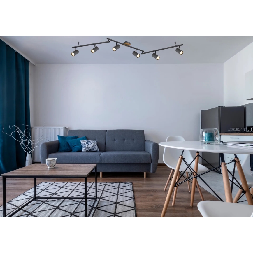 Globo - Spot svetiljka 6xGU10/35W/230V antracit