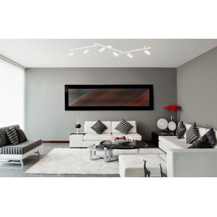 Globo - Reflektorska lampa 6xGU10/35W/230V bela