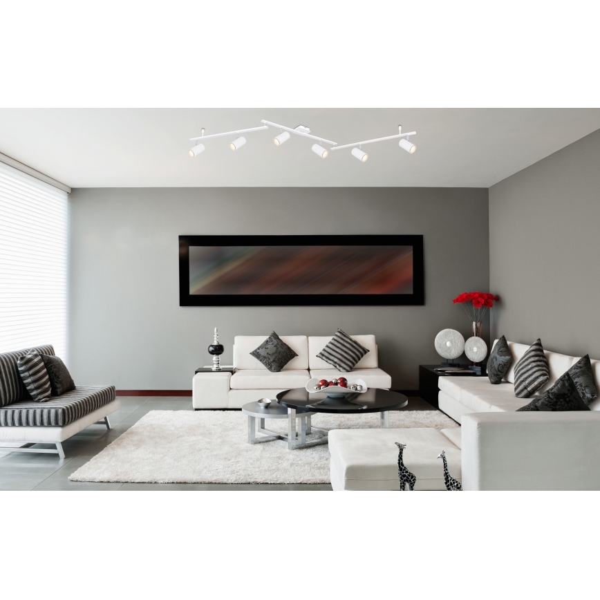 Globo - Reflektorska lampa 6xGU10/35W/230V bela