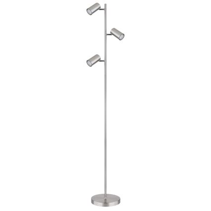 Globo - Podna lampa 3xGU10/5W/230V mat krom