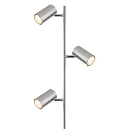 Globo - Podna lampa 3xGU10/5W/230V mat krom
