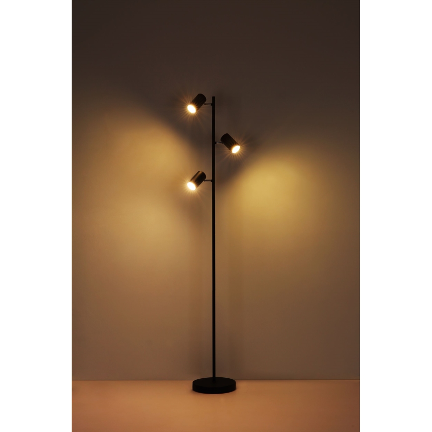 Globo - Podna lampa 3xGU10/5W/230V crno