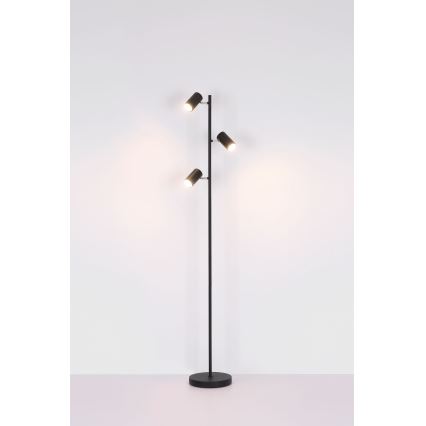 Globo - Podna lampa 3xGU10/5W/230V crno
