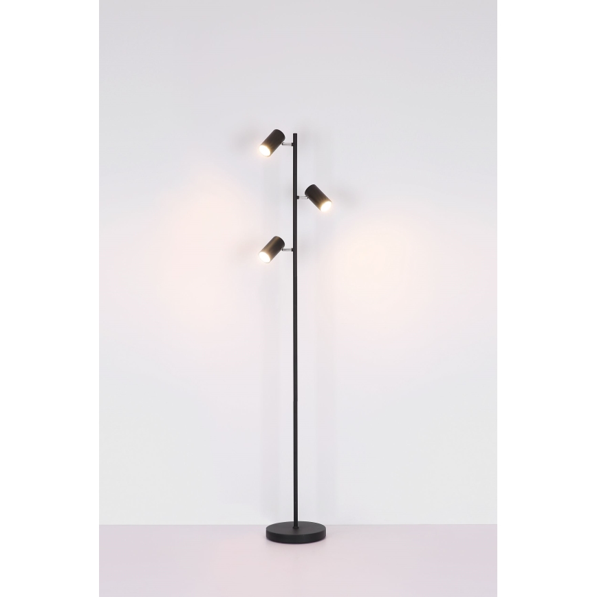 Globo - Podna lampa 3xGU10/5W/230V crno