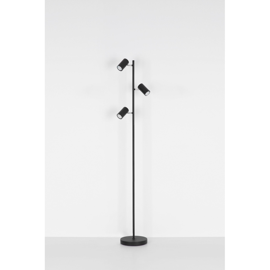 Globo - Podna lampa 3xGU10/5W/230V crno