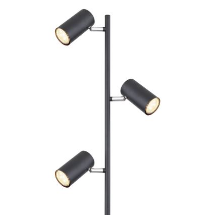 Globo - Podna lampa 3xGU10/5W/230V crno