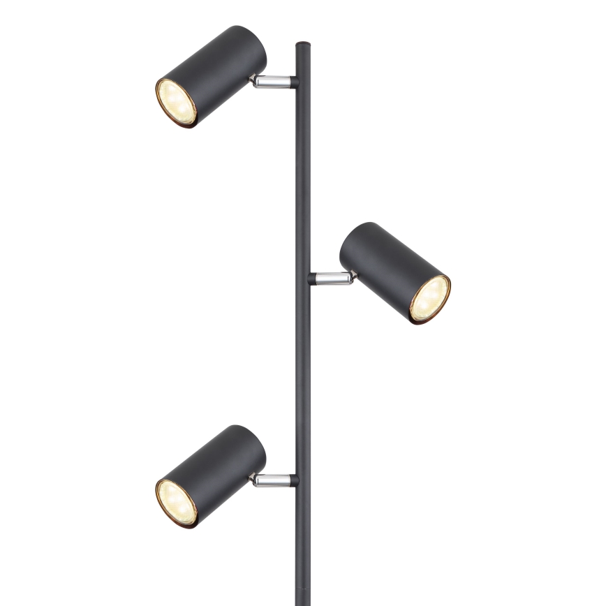 Globo - Podna lampa 3xGU10/5W/230V crno