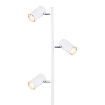 Globo - Podna lampa 3xGU10/5W/230V bela