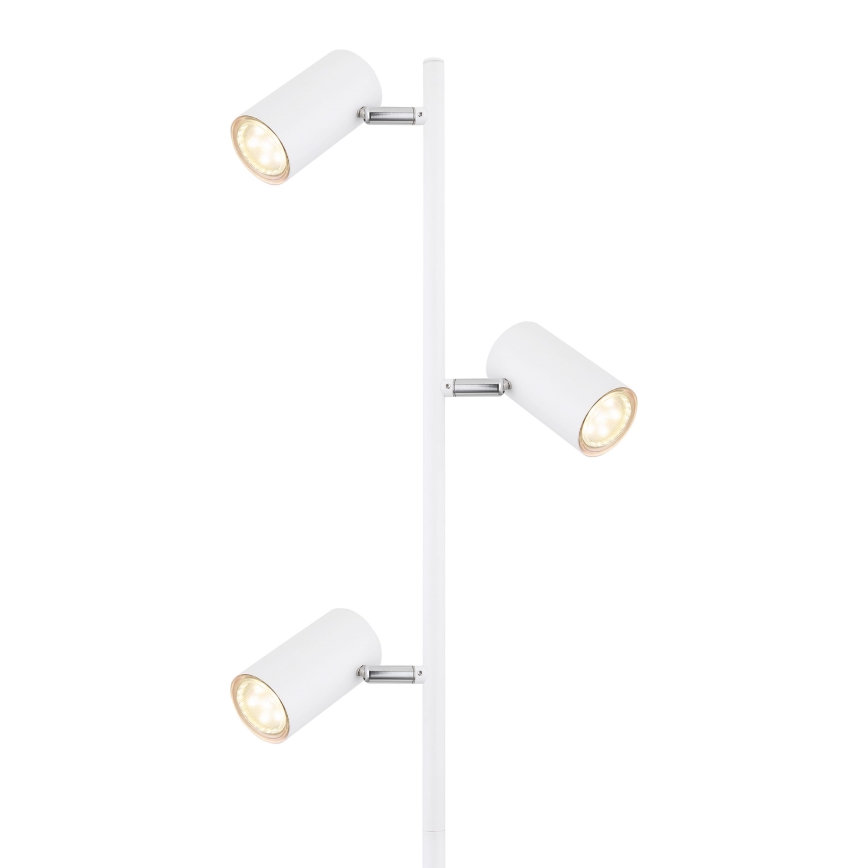 Globo - Podna lampa 3xGU10/5W/230V bela