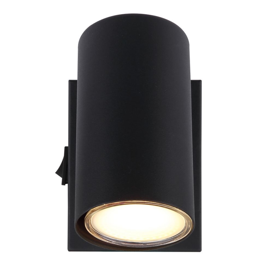 Globo - Zidna reflektorska lampa 1xGU10/25W/230V crno