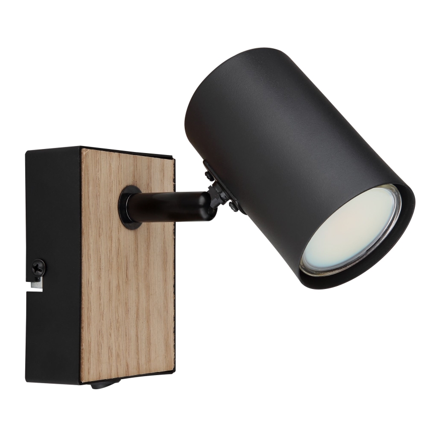 Globo - Zidna reflektorska lampa 1xGU10/35W/230V crno/braon