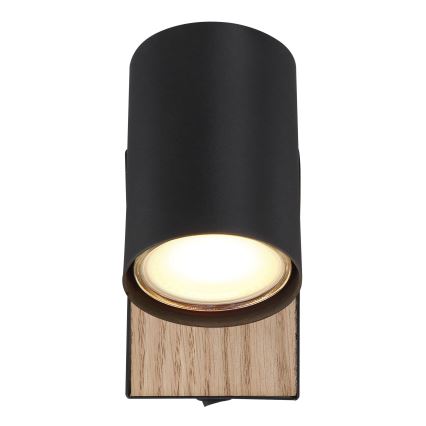 Globo - Zidna reflektorska lampa 1xGU10/35W/230V crno/braon