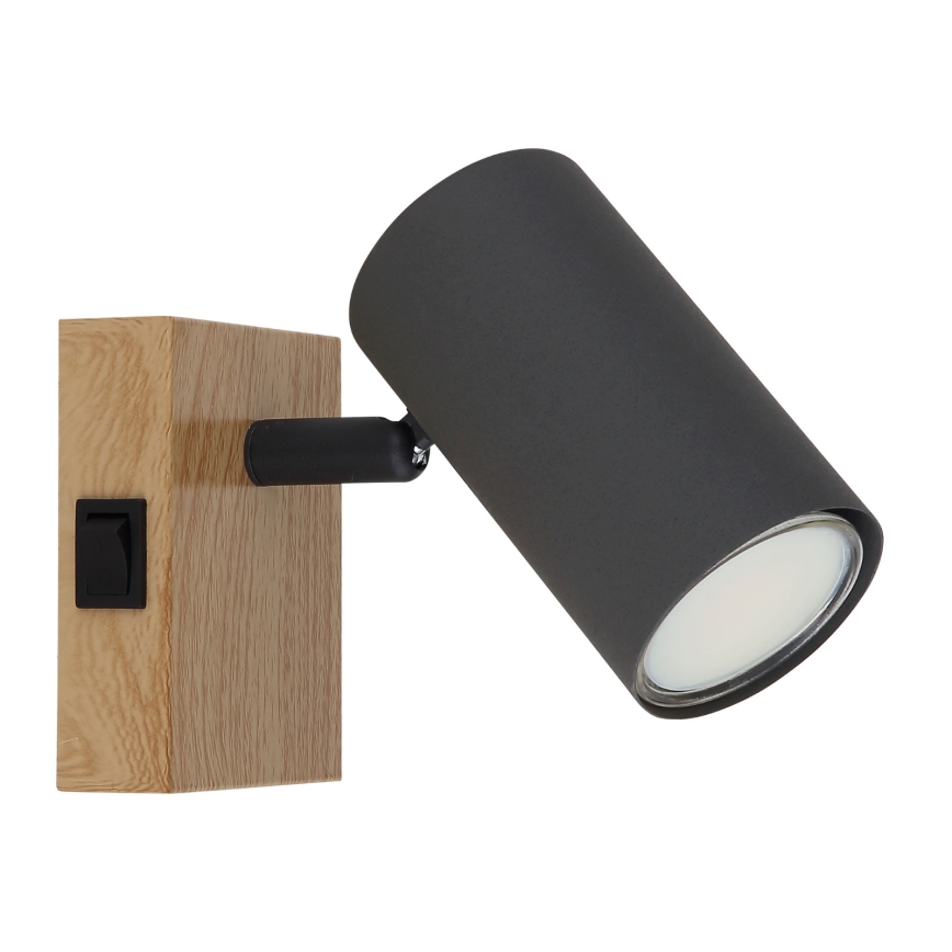 Globo - Zidna usmerena svetiljka 1xGU10/25W/230V siva/braon