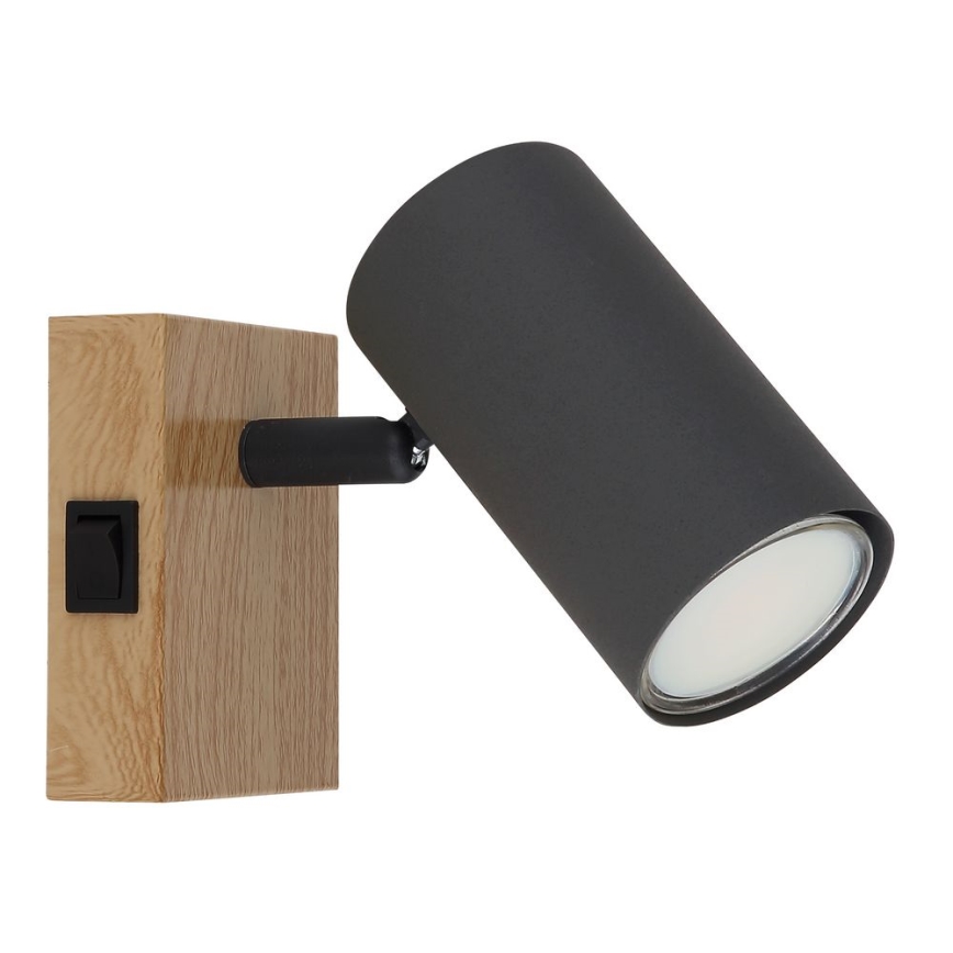 Globo - Zidna usmerena svetiljka 1xGU10/25W/230V siva/braon