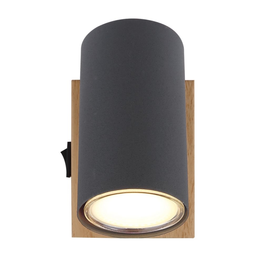 Globo - Zidna usmerena svetiljka 1xGU10/25W/230V siva/braon