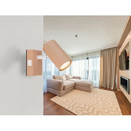 Globo - Zidna reflektorska lampa 1xGU10/25W/230V narandžasta