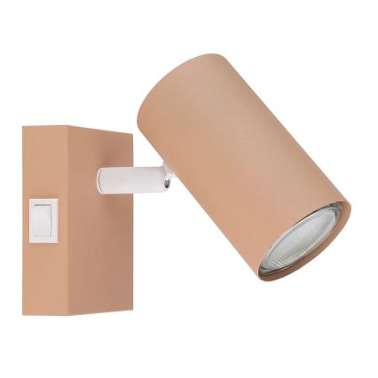 Globo - Zidna reflektorska lampa 1xGU10/25W/230V narandžasta