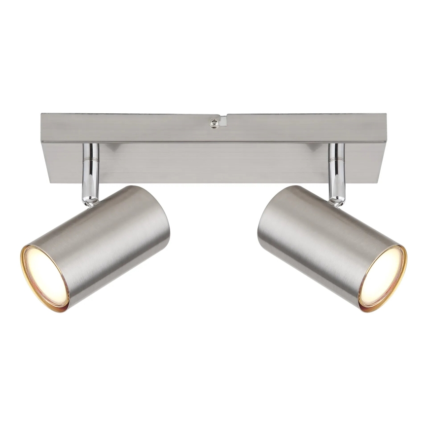 Globo - Reflektorska lampa 2xGU10/25W/230V mat krom