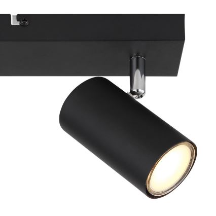 Globo - Reflektorska lampa 2xGU10/35W/230V crno