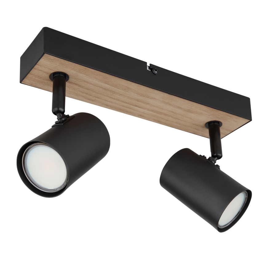 Globo - Reflektorska lampa 2xGU10/35W/230V crno/braon