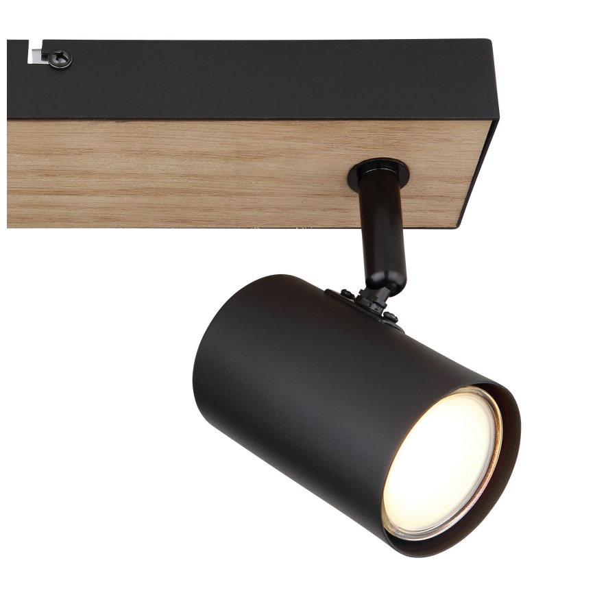 Globo - Reflektorska lampa 2xGU10/35W/230V crno/braon