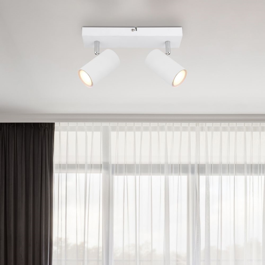 Globo - Reflektorska lampa 2xGU10/35W/230V bela