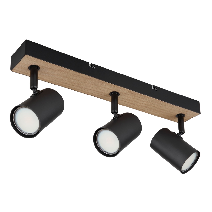Globo - Reflektorska lampa 3xGU10/35W/230V crno/braon