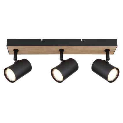Globo - Reflektorska lampa 3xGU10/35W/230V crno/braon