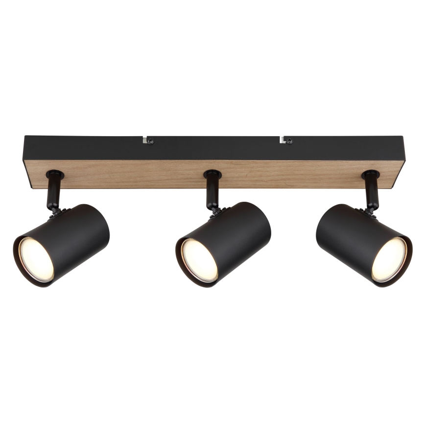 Globo - Reflektorska lampa 3xGU10/35W/230V crno/braon