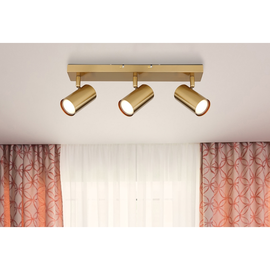 Globo - Reflektorska lampa 3xGU10/35W/230V zlatna