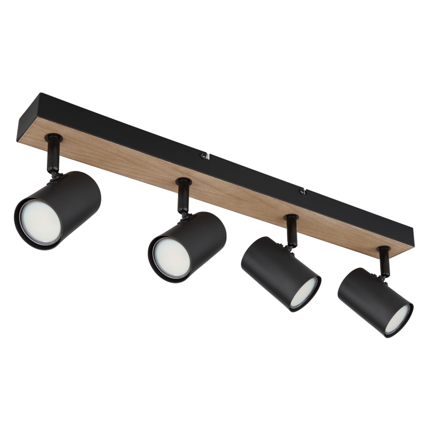Globo - Reflektorska lampa 4xGU10/35W/230V crno/braon