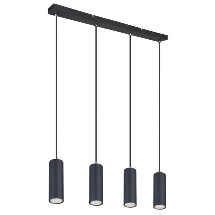 Globo - Luster na sajli 4xGU10/35W/230V crno
