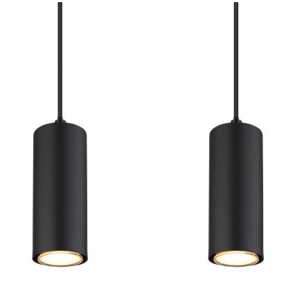 Globo - Luster na sajli 4xGU10/35W/230V crno/braon