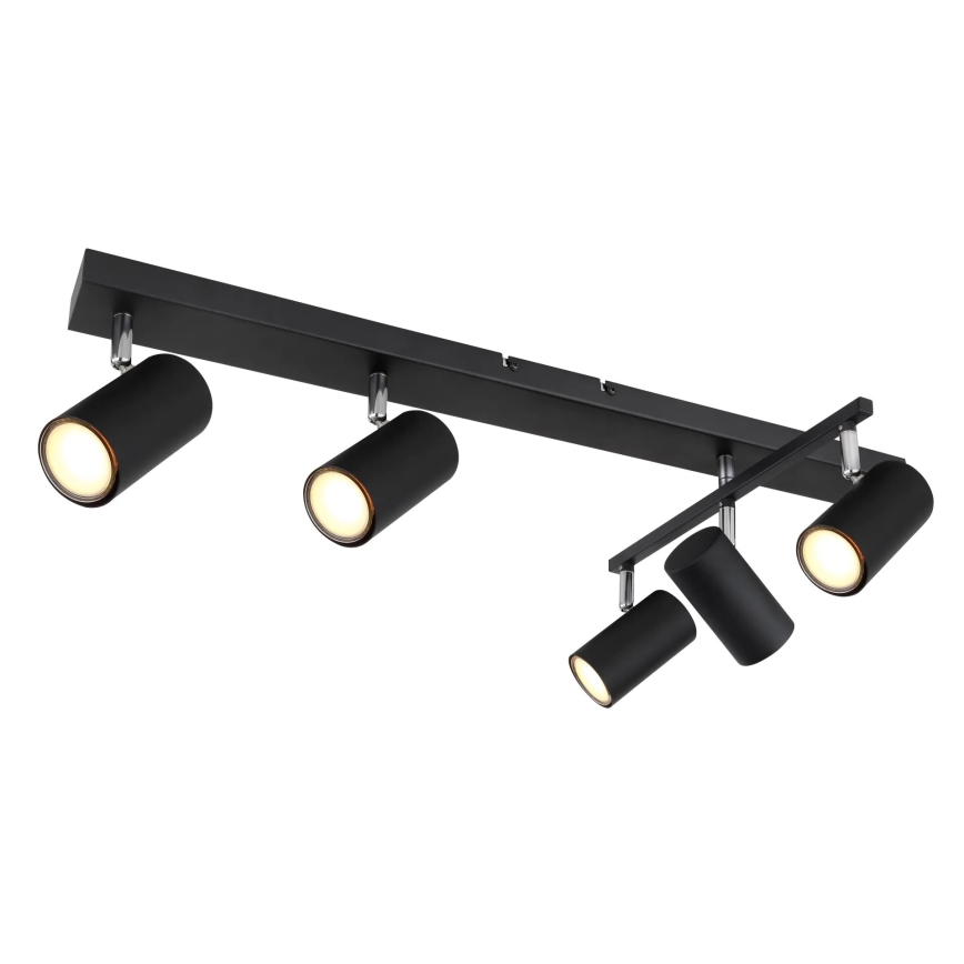 Globo - Reflektorska lampa 5xGU10/35W/230V crno