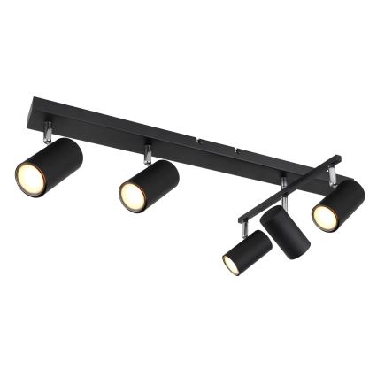 Globo - Spot svetiljka 5xGU10/35W/230V crna