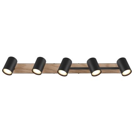 Globo - Spot svetlo 5xGU10/35W/230V crna/smeđa