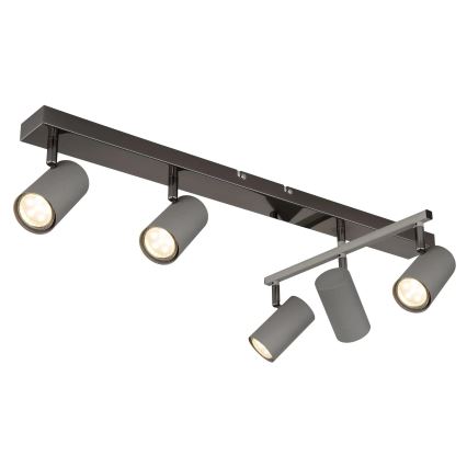 Globo - Reflektorska lampa 5xGU10/35W/230V sivo