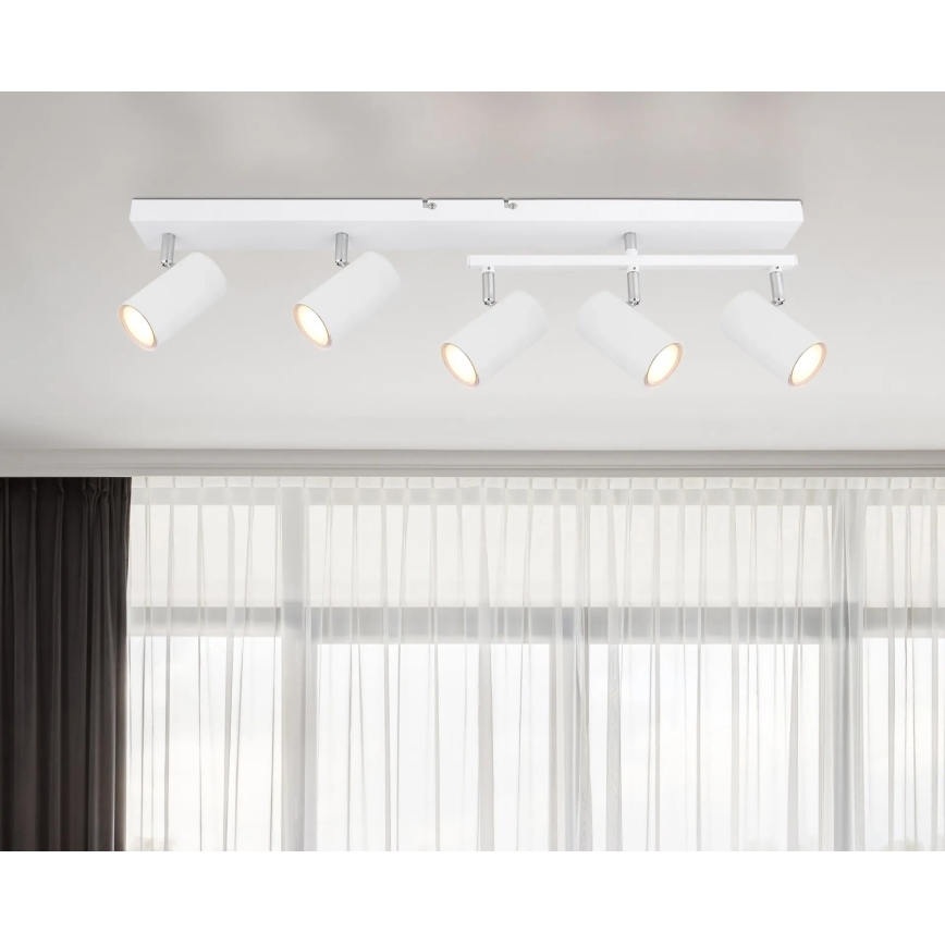 Globo - Reflektorska lampa 5xGU10/35W/230V bela