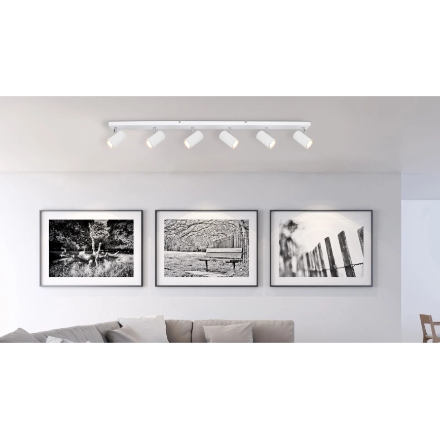 Globo - Reflektorska lampa 6xGU10/35W/230V bela