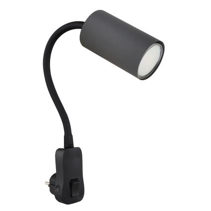 Globo - Zidna spot lampa za utičnicu 1xGU10/35W/230V crno