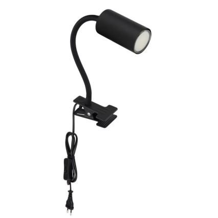 Globo - Fleksibilna lampa sa štipaljkom 1xGU10/25W/230V crno