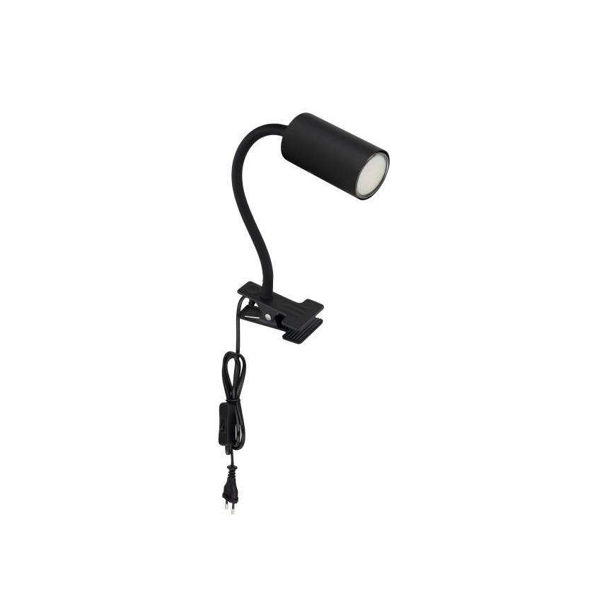 Globo - Fleksibilna lampa sa štipaljkom 1xGU10/25W/230V crno