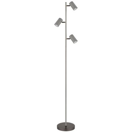 Globo - Podna lampa 3xGU10/5W/230V sivo